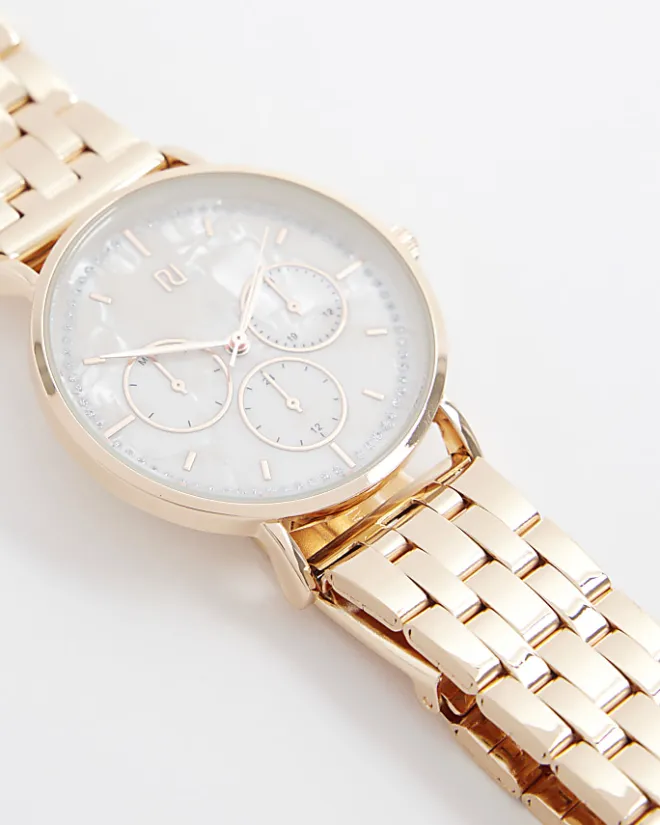 River Island Rose Gold Watch Yellow Sale