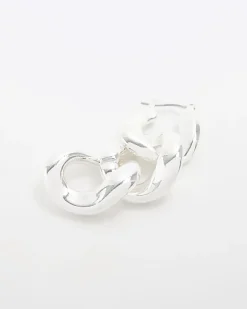 River Island Silver Chain Link Drop Earrings Grey Online