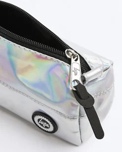 River Island Silver hype holographic pencil case Grey Best