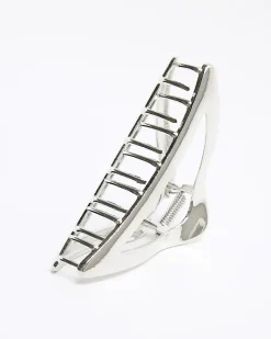 River Island Silver Triangle Hair Claw Grey Sale