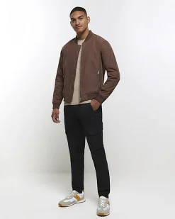 River Island muscle fit t-shirt Stone Discount