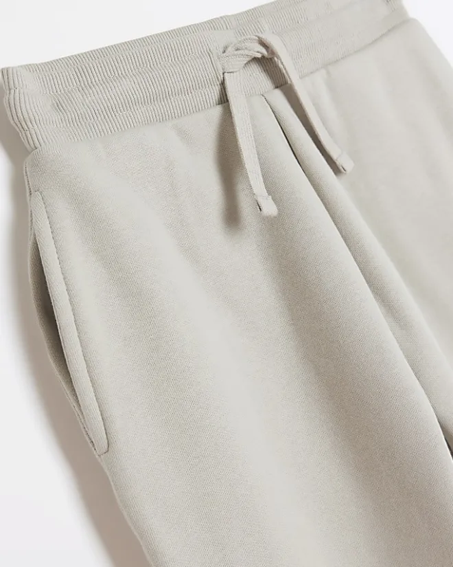 River Island plain joggers Stone Clearance