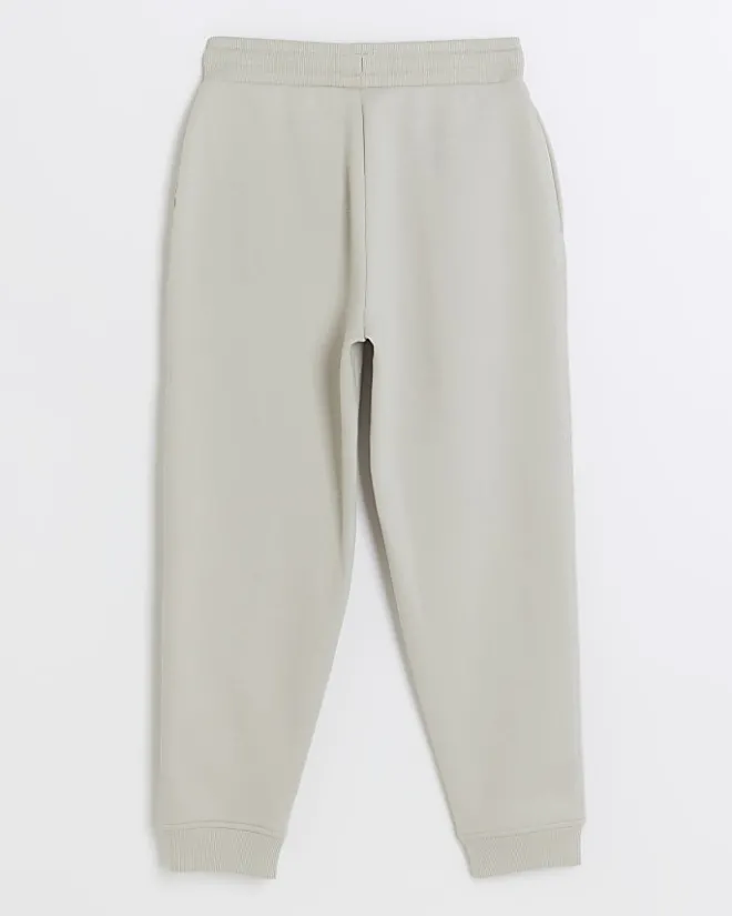 River Island plain joggers Stone Clearance