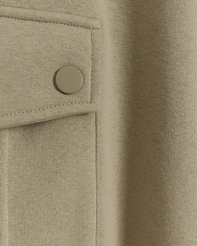 River Island regular fit cargo joggers Stone Best
