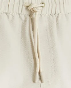 River Island regular fit seersucker swim shorts Stone Outlet