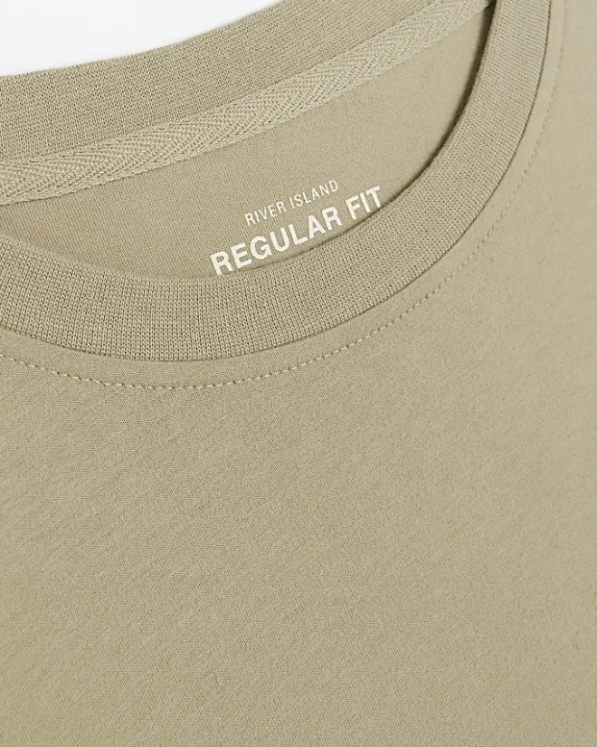 River Island regular fit t-shirt Stone New