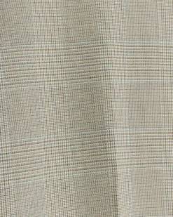 River Island slim fit check suit trousers Stone Online