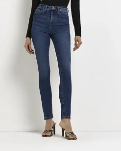 River Island Tall bum sculpt skinny jeans Blue Fashion