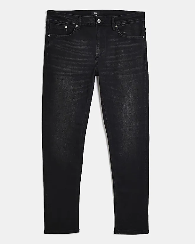River Island Washed skinny fit jeans Black Sale