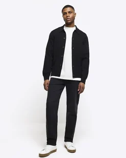 River Island Washed slim fit jeans Black Fashion