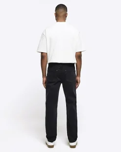 River Island Washed slim fit jeans Black Fashion