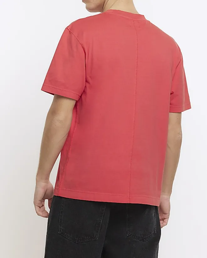 River Island Washed RI Studio regular fit t-shirt Red Best