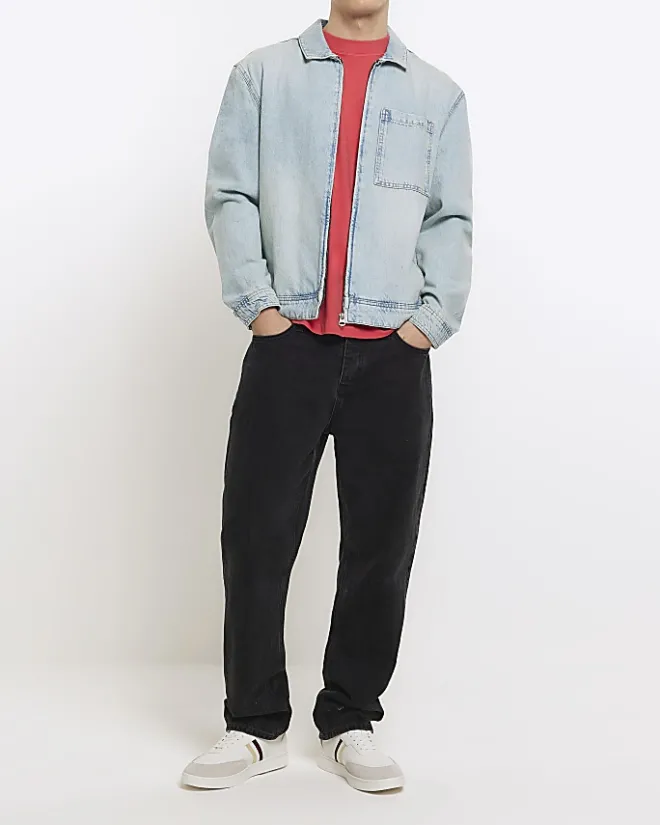 River Island Washed RI Studio regular fit t-shirt Red Best