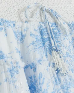 River Island floral shirred mini skirt White Best