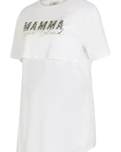 River Island graphic nursing t-shirt White New