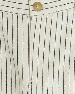 River Island high waisted stripe loose jeans White Sale