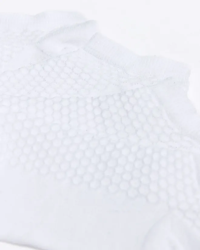 River Island honeycomb 2 pack trainer socks White Discount