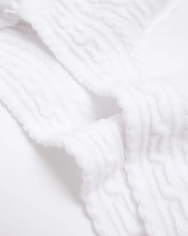 River Island lace frill ankle socks White Clearance