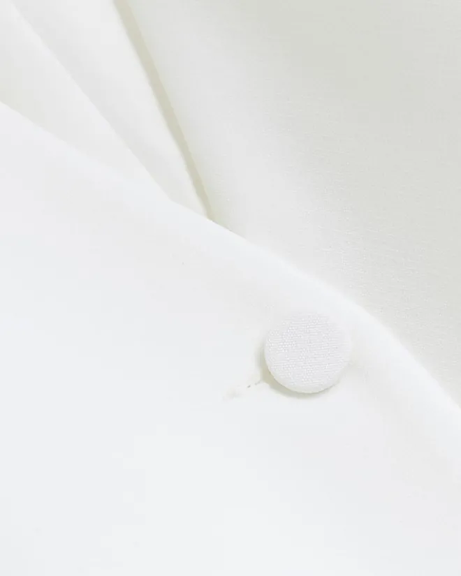 River Island longline waistcoat White New