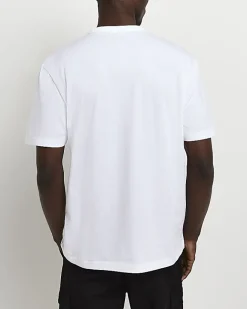 River Island multipack of 5 regular fit t-shirts White Clearance