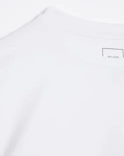 River Island muscle fit t-shirt White Discount