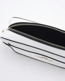 River Island quilted panel cross body bag White New