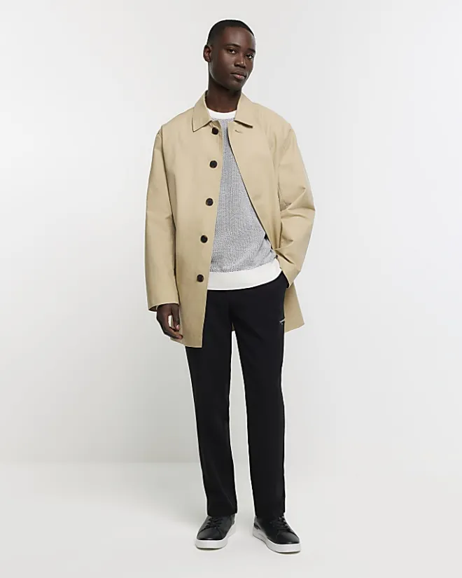 River Island regular fit knit textured jumper White Discount