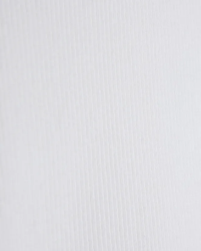 River Island regular fit rib vest White Fashion