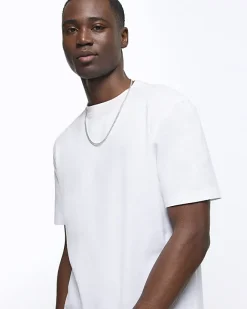 River Island regular fit t-shirt White Online