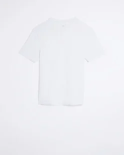 River Island regular fit t-shirt White Online