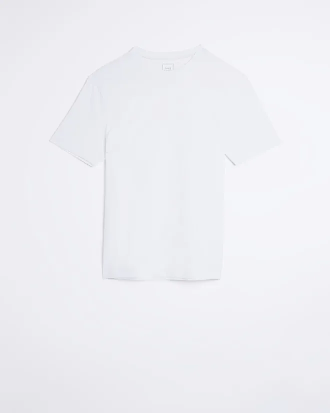 River Island regular fit t-shirt White Online