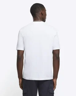 River Island regular fit t-shirt White Online