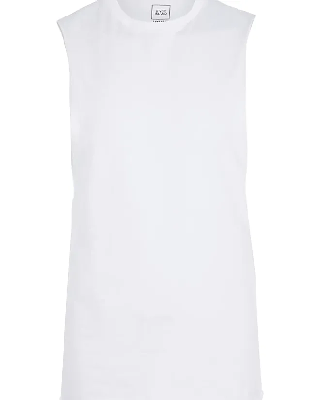 River Island regular fit vest White Online