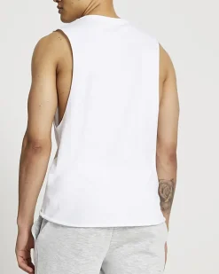 River Island regular fit vest White Online