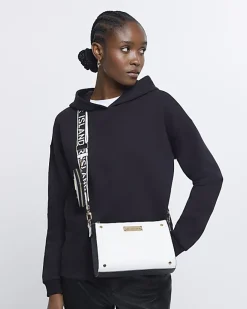 River Island RI monogram cross body bag White Fashion