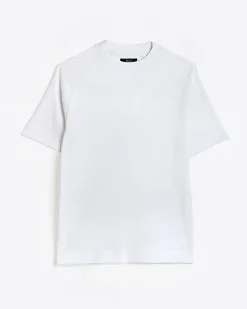 River Island RI Studio Muscle fit t-shirt White Best