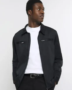 River Island RI Studio slim fit high neck t-shirt White Sale