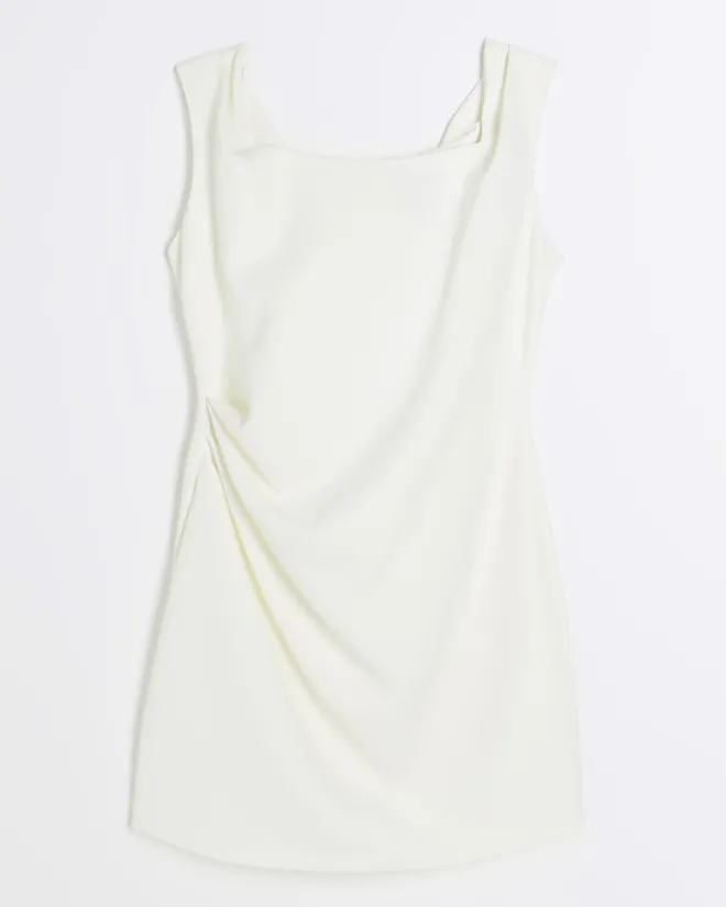 River Island ruched bodycon mini dress White Online