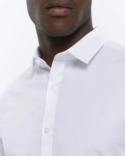 River Island slim fit multipack of 3 smart shirts White Outlet