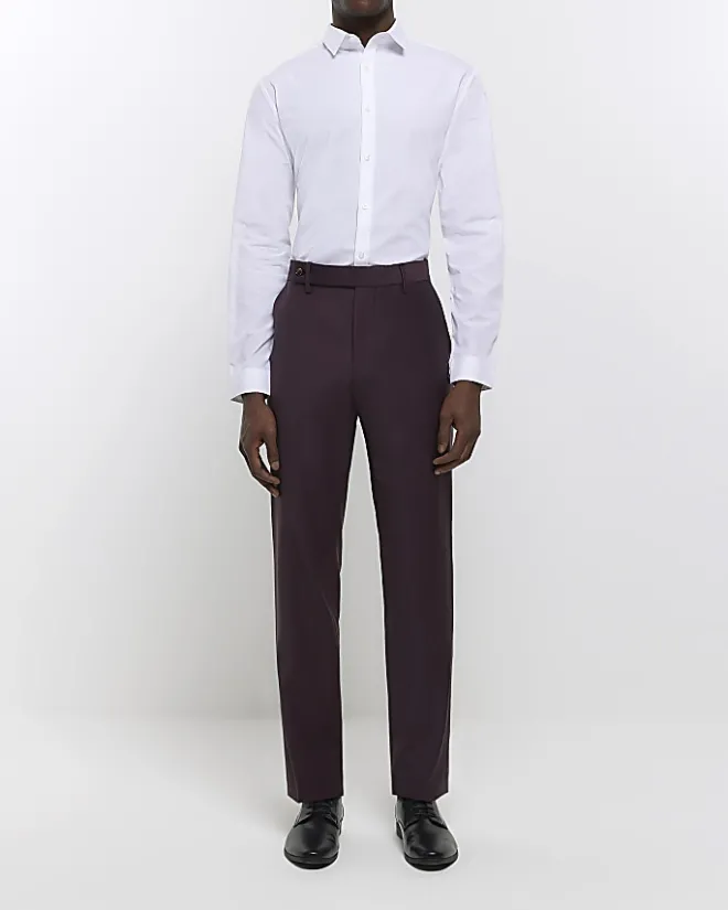 River Island slim fit multipack of 3 smart shirts White Outlet