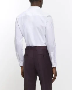 River Island slim fit multipack of 3 smart shirts White Outlet