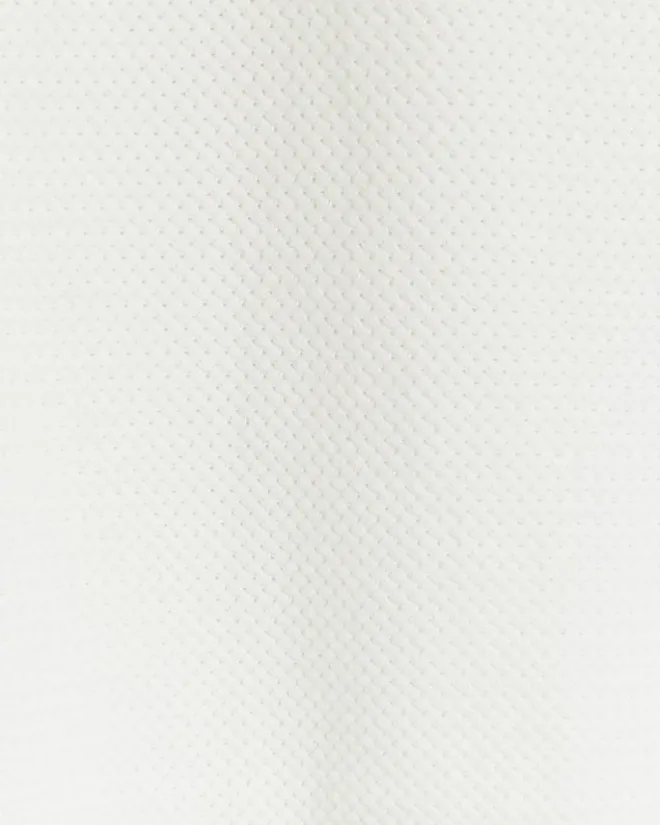 River Island slim fit textured knit polo White Outlet
