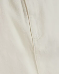 River Island split hem denim maxi skirt White New