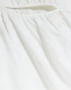 River Island textured cut out playsuit White Online