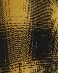 River Island regular fit check shirt Yellow Sale