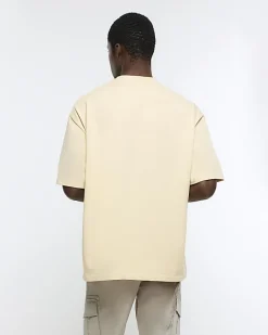 River Island RI Studio oversized fit t-shirt Yellow Sale