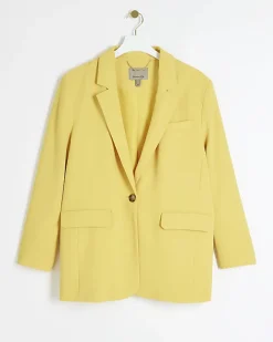 River Island smart blazer Yellow Sale