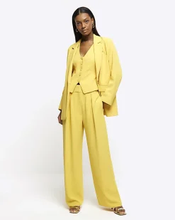 River Island smart blazer Yellow Sale