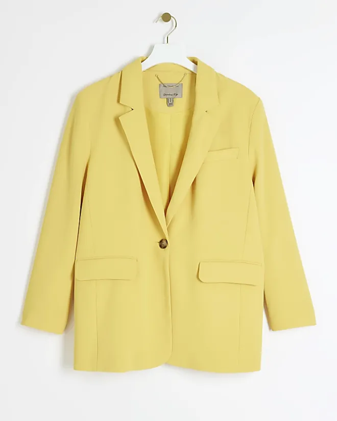 River Island smart blazer Yellow Sale