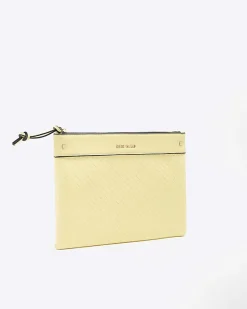 River Island weave pouchette bag Yellow Hot